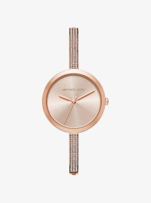 Michael Kors Blakely Pavé Watch (Rose Gold) 